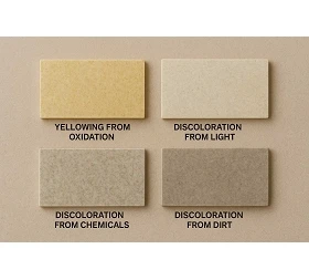 Color Changes in Microcrystalline Stone